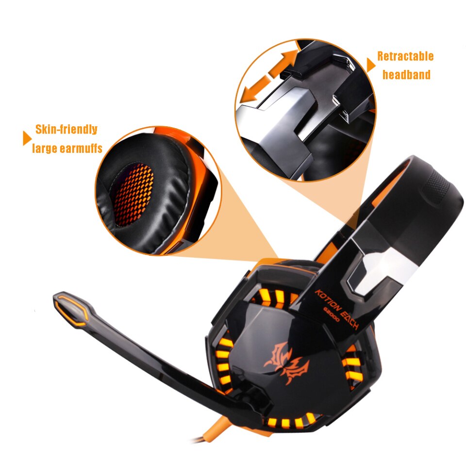 Fone de ouvido Gamer com fio - Imagem 2